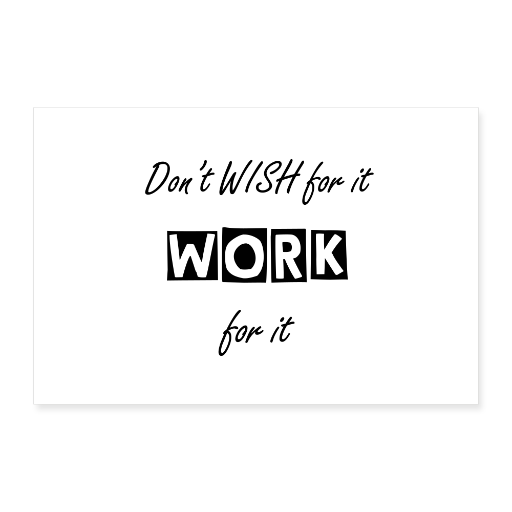 Poster 20x30 cm - weiß