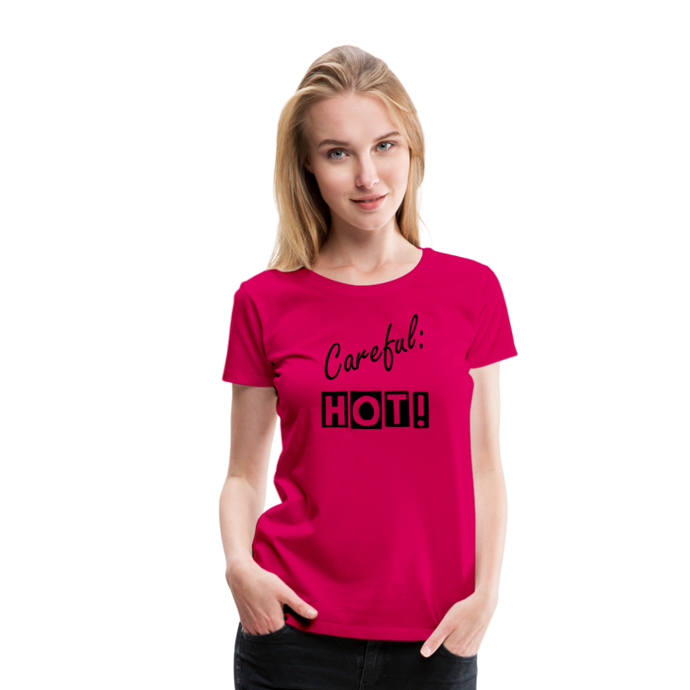 Frauen Premium T-Shirt - dunkles Pink