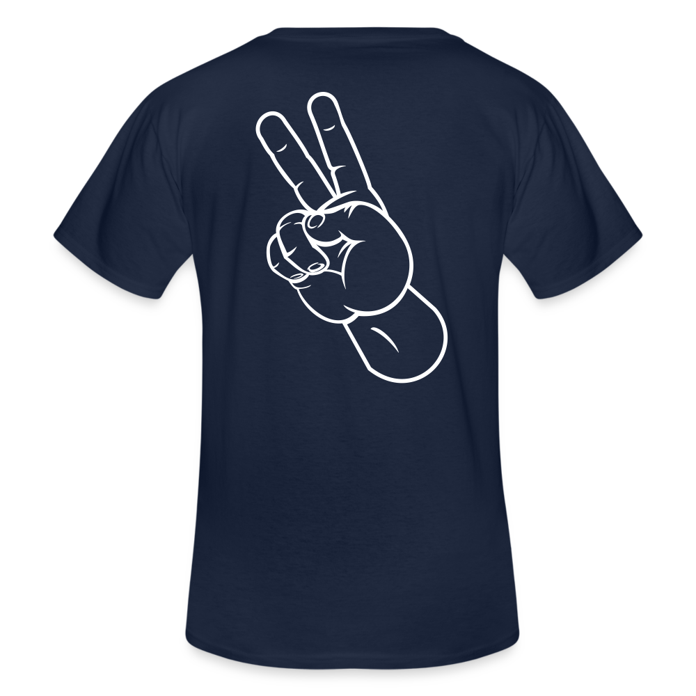 Klassisches Männer-T-Shirt mit V-Ausschnitt - Navy