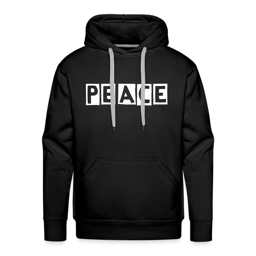 PEACE - Männer Premium Hoodie - Schwarz