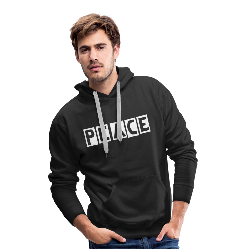 PEACE - Männer Premium Hoodie - Schwarz