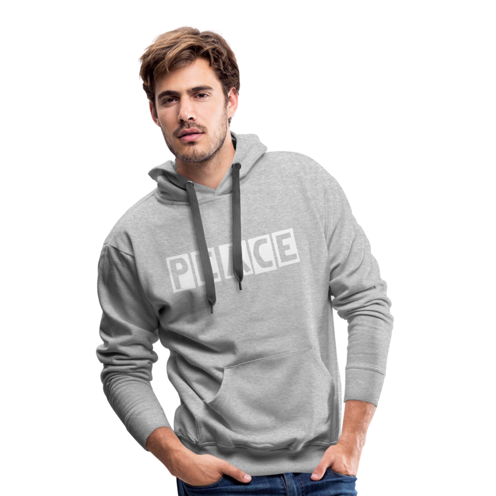 PEACE - Männer Premium Hoodie - Grau meliert