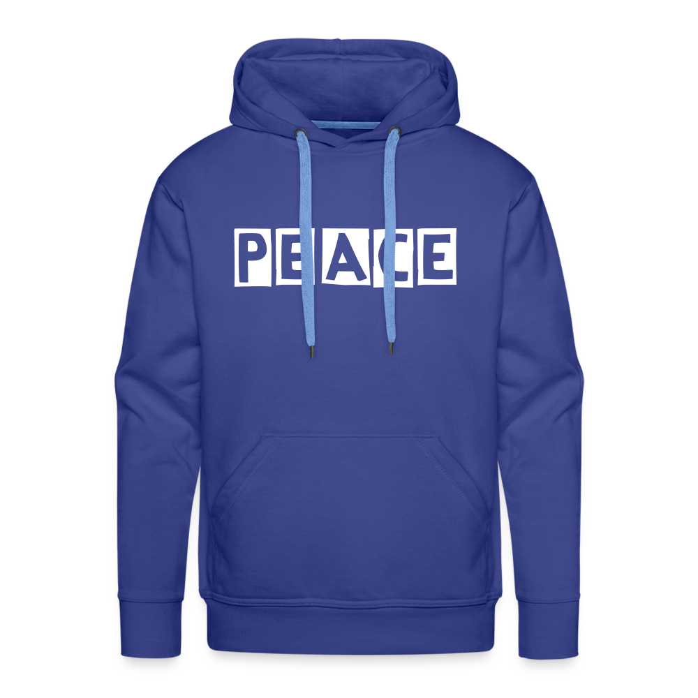 PEACE - Männer Premium Hoodie - Königsblau