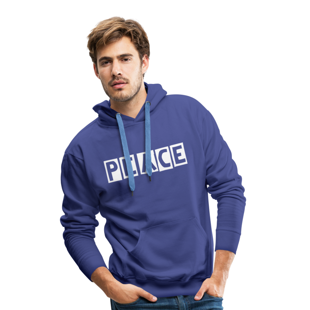 PEACE - Männer Premium Hoodie - Königsblau