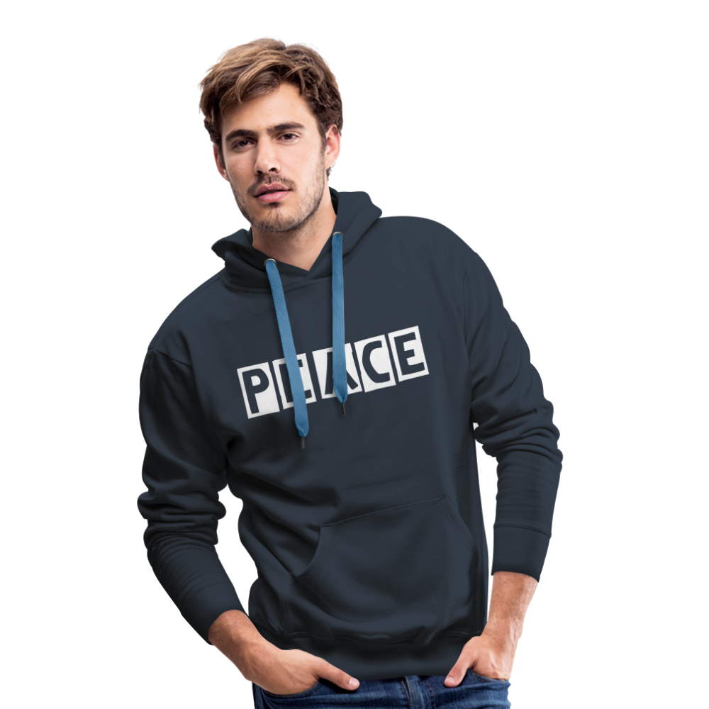 PEACE - Männer Premium Hoodie - Navy