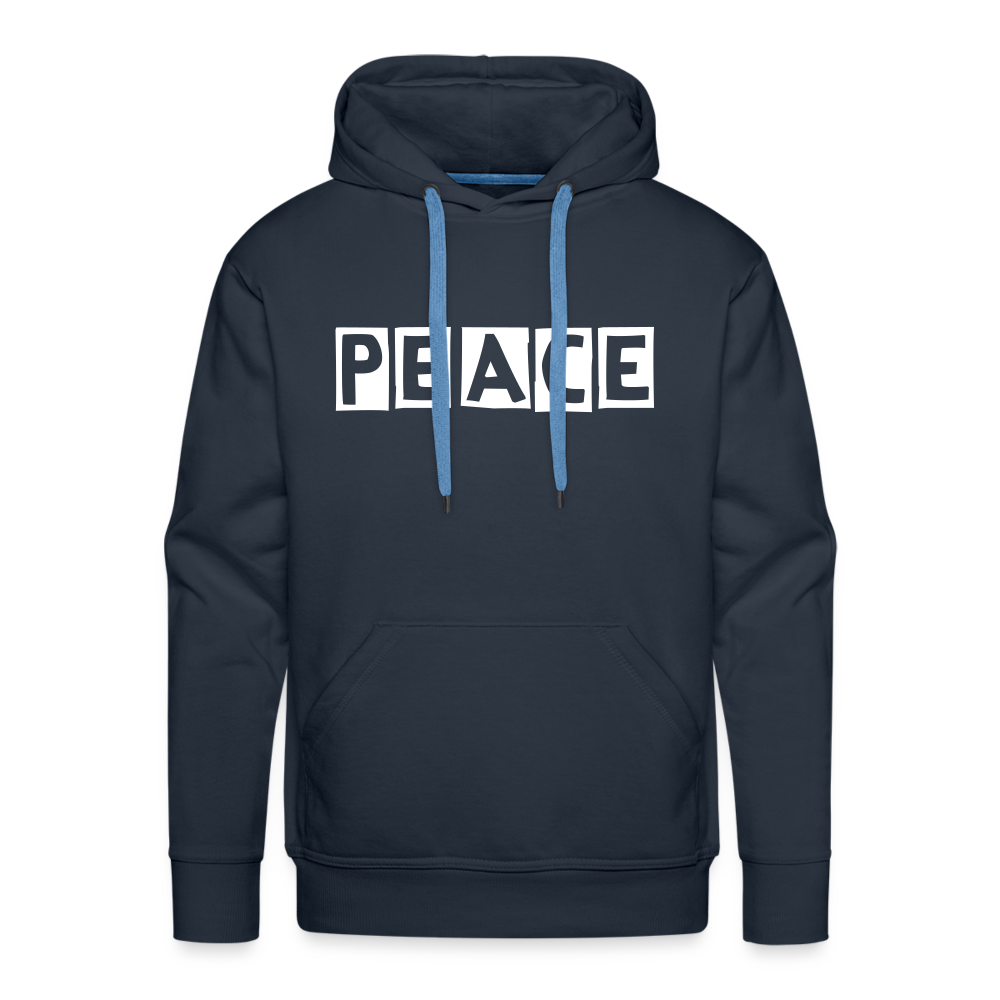 PEACE - Männer Premium Hoodie - Navy