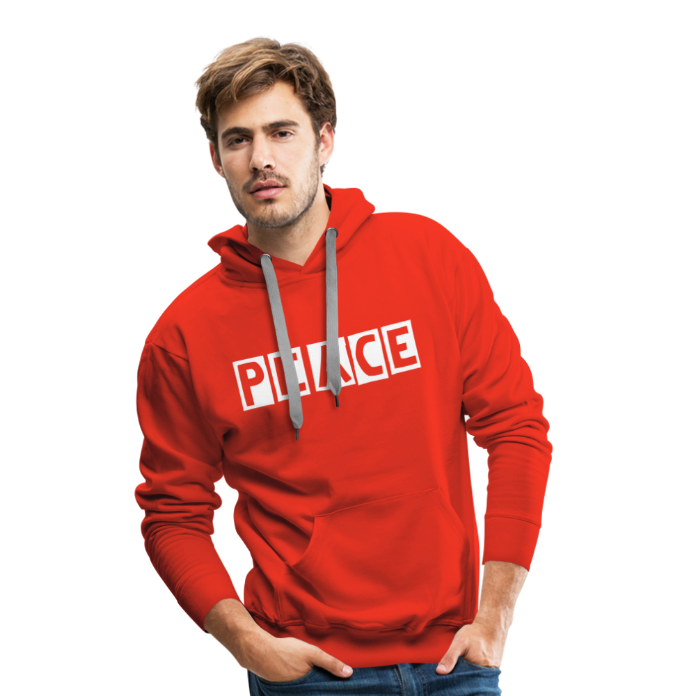 PEACE - Männer Premium Hoodie - Rot