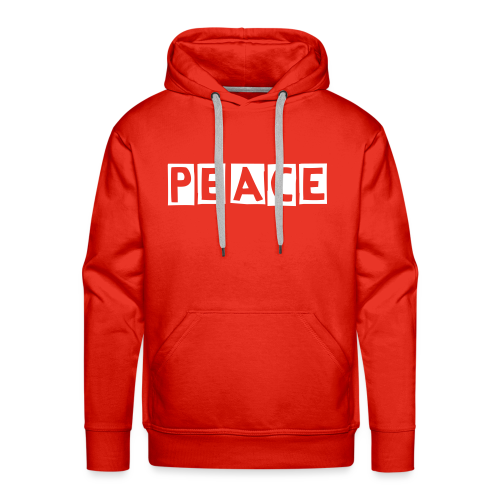 PEACE - Männer Premium Hoodie - Rot