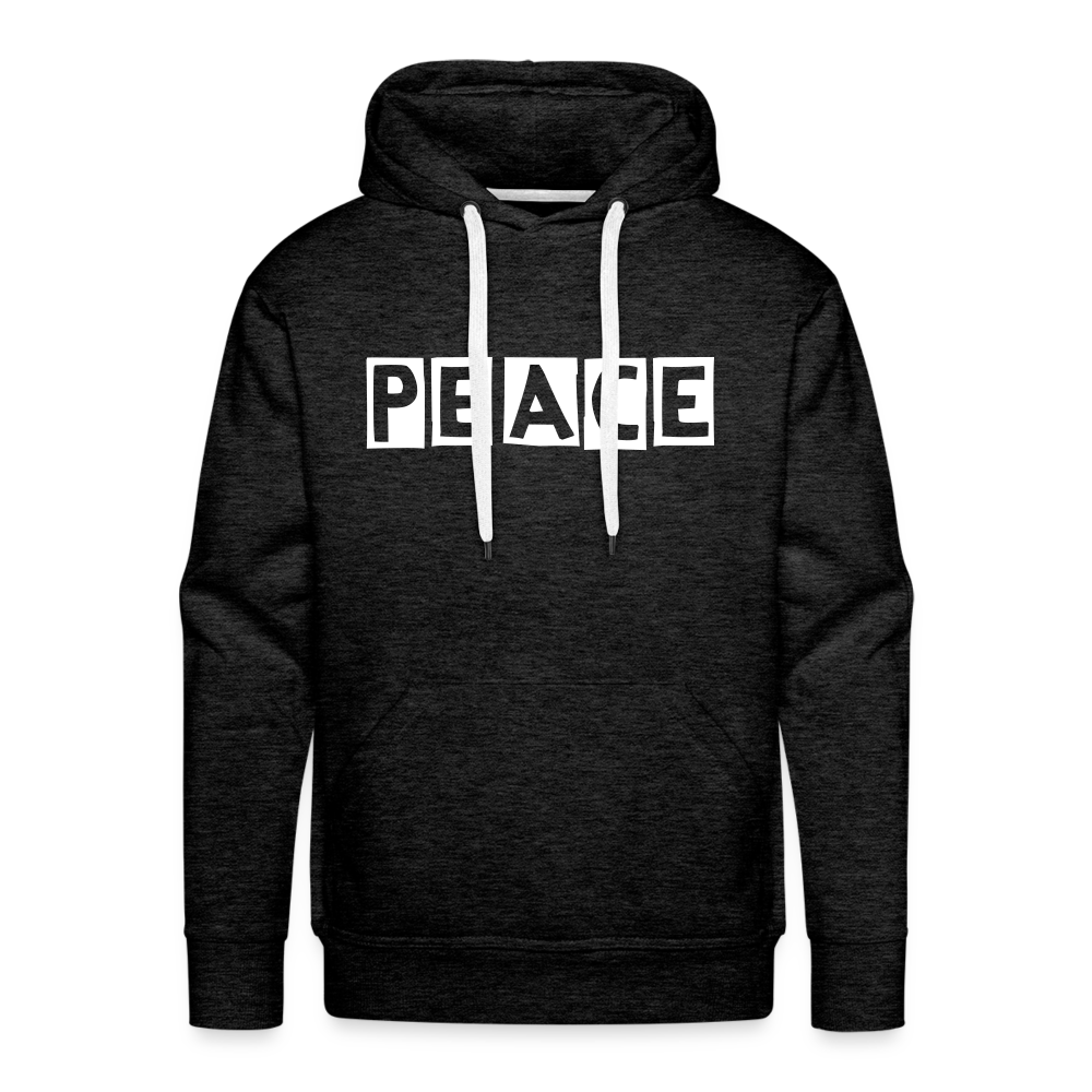 PEACE - Männer Premium Hoodie - Anthrazit