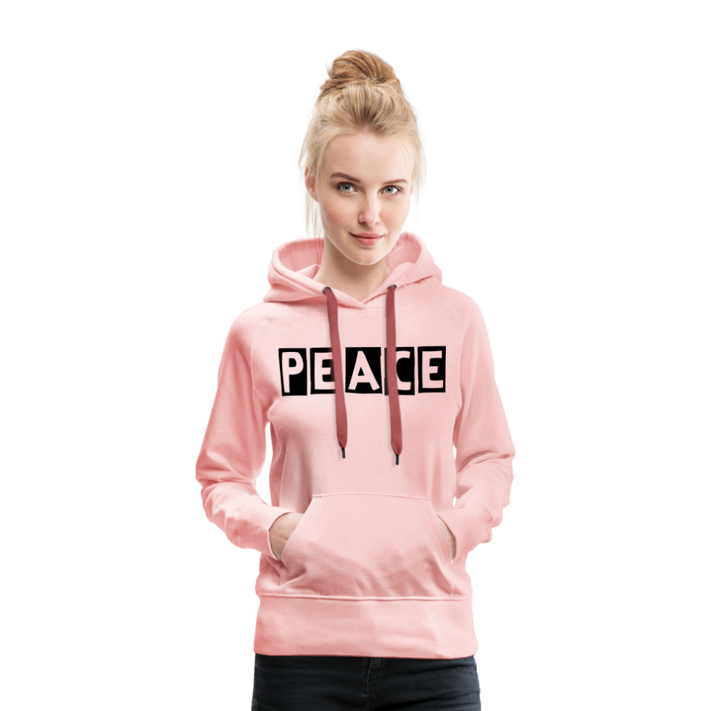 PEACE - Frauen Premium Hoodie - Kristallrosa