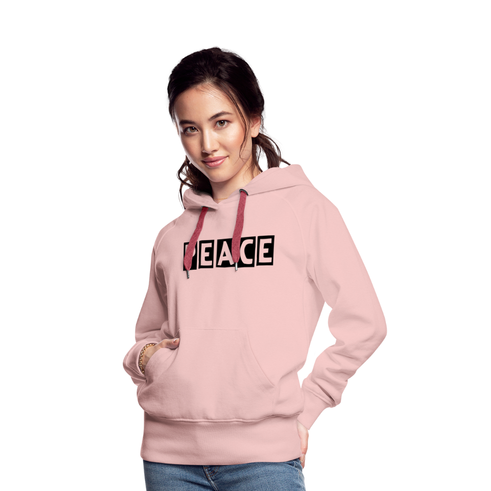 PEACE - Frauen Premium Hoodie - Kristallrosa