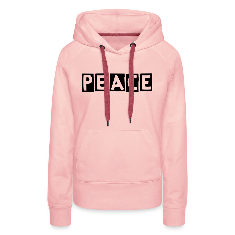 PEACE - Frauen Premium Hoodie - Kristallrosa