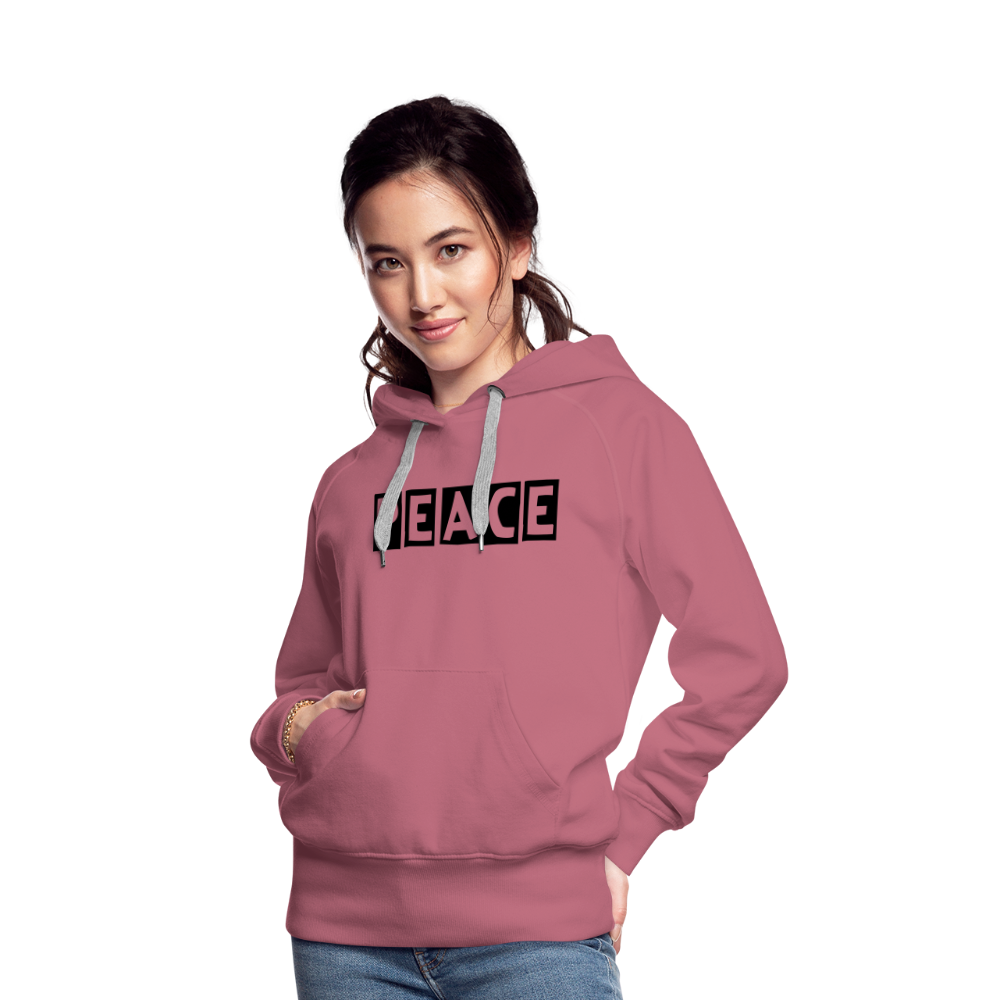 PEACE - Frauen Premium Hoodie - Malve