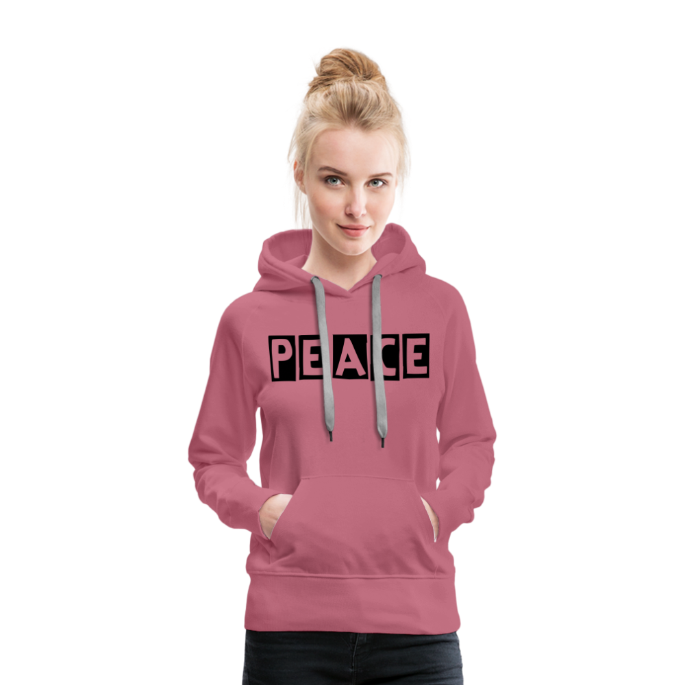 PEACE - Frauen Premium Hoodie - Malve