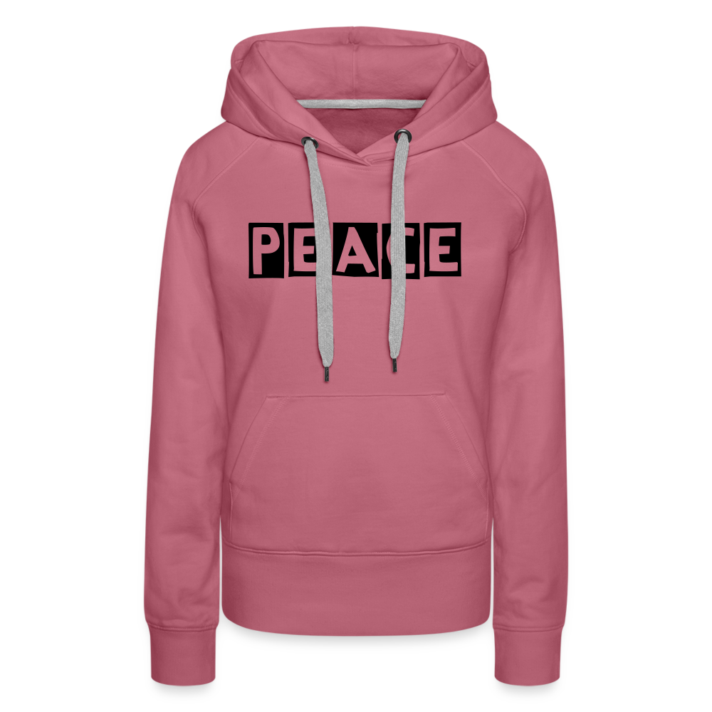 PEACE - Frauen Premium Hoodie - Malve