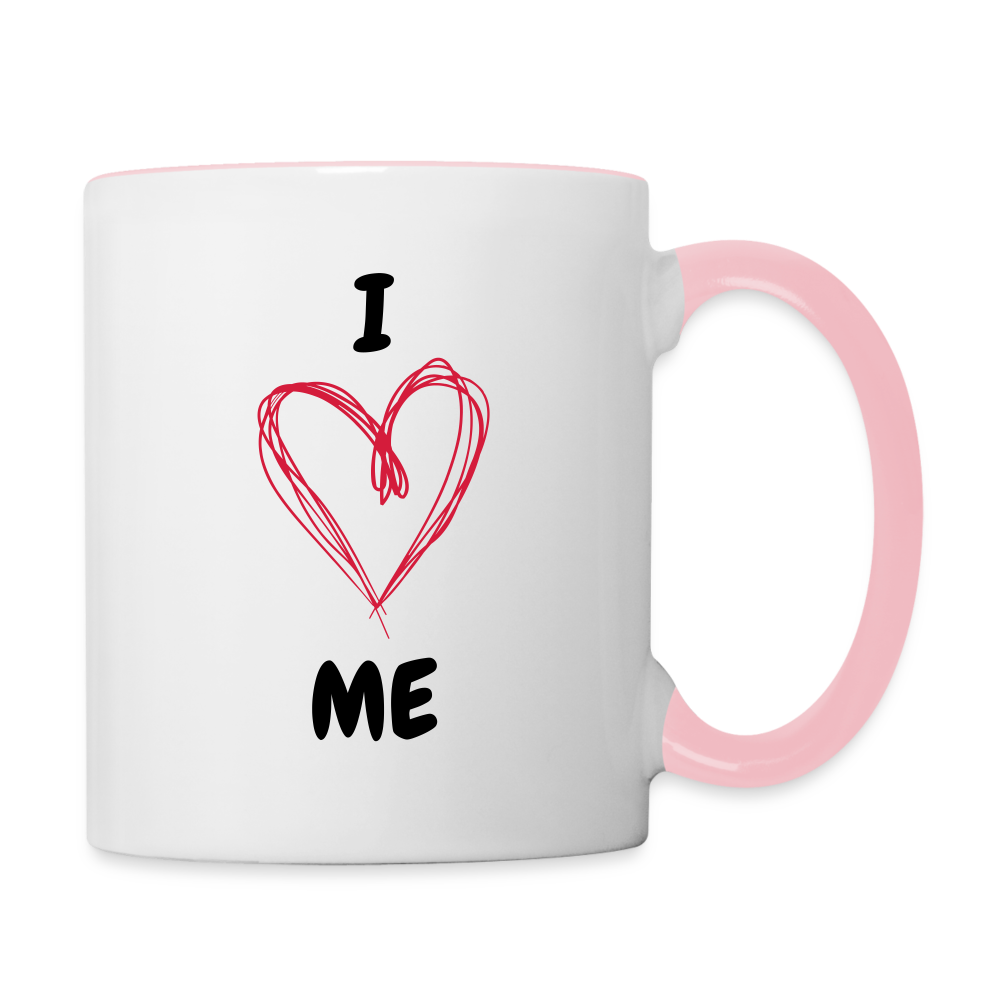 LOVE - Tasse - Weiß/Pink