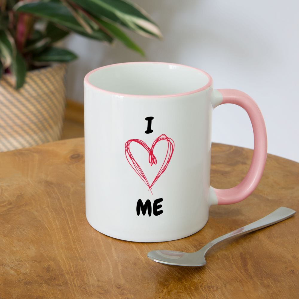 LOVE - Tasse - Weiß/Pink