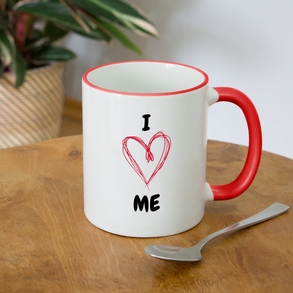 LOVE - Tasse - Weiß/Rot