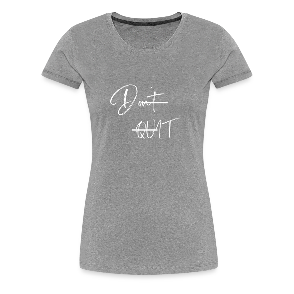 Frauen Premium T-Shirt - Grau meliert