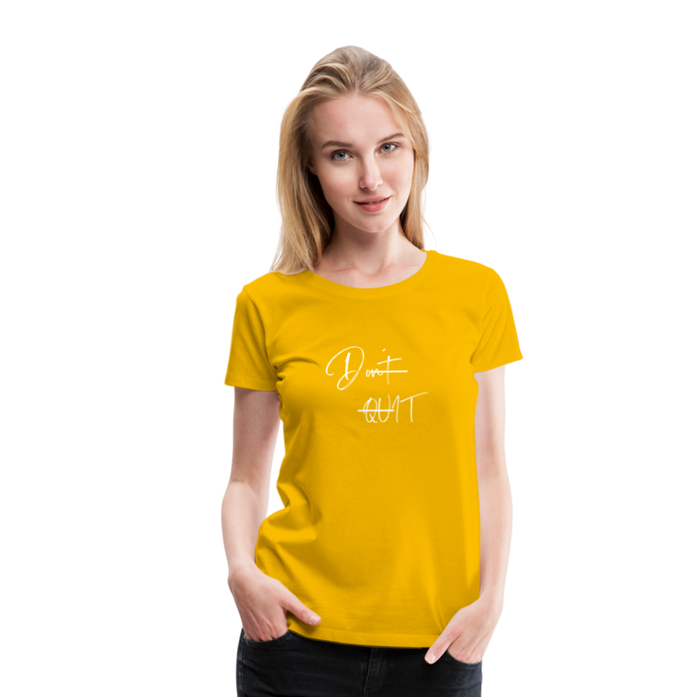 Frauen Premium T-Shirt - Sonnengelb