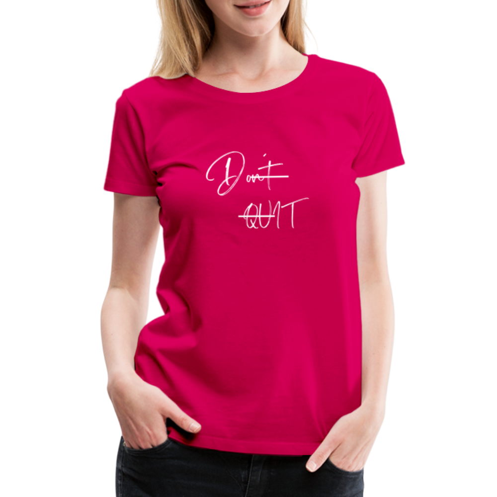 Frauen Premium T-Shirt - dunkles Pink