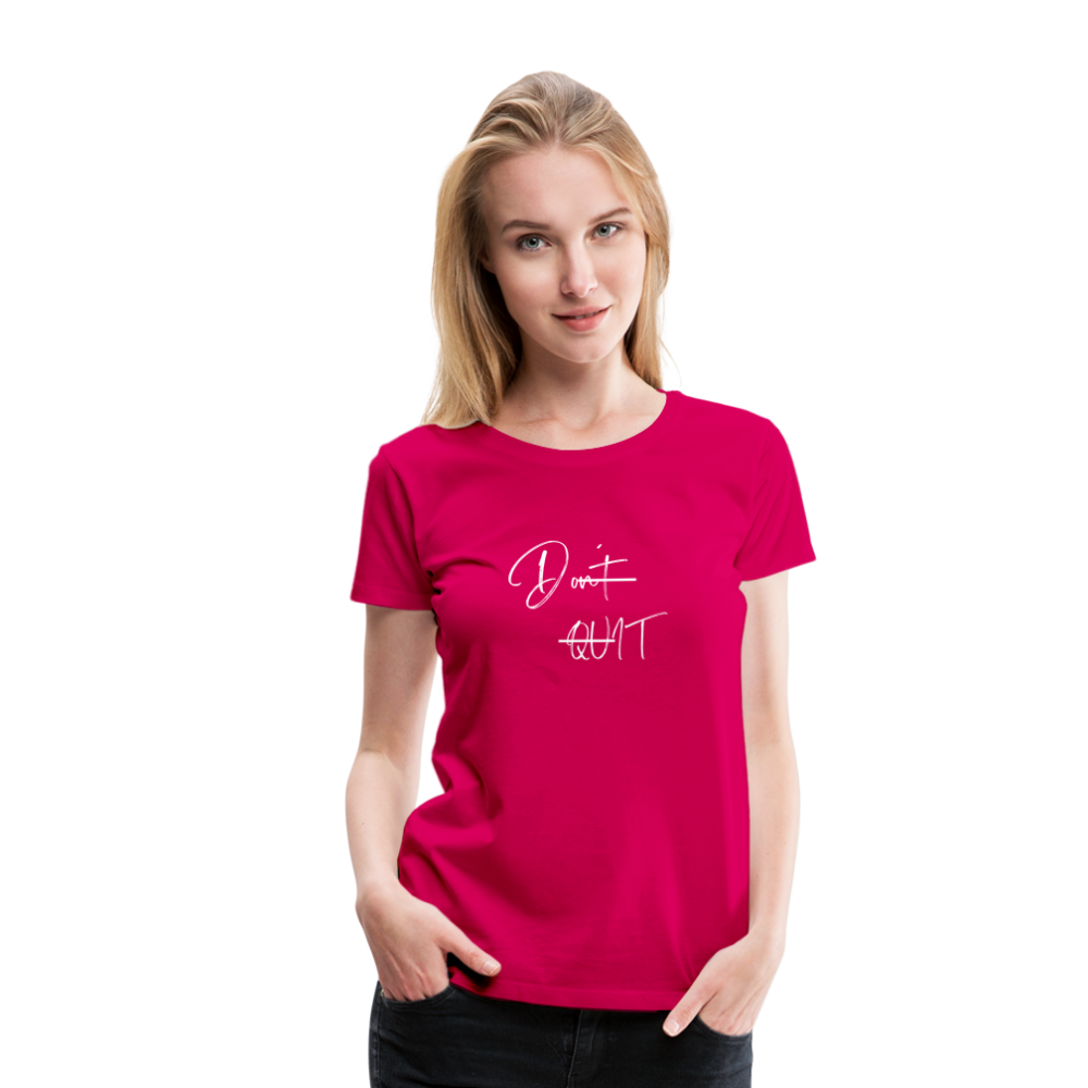 Frauen Premium T-Shirt - dunkles Pink