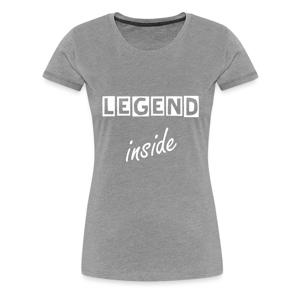 Frauen Premium T-Shirt - Grau meliert